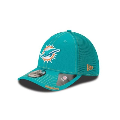 Miami Dolphins Gorra | New Era NFL Neo 39thirty Stretch Fit Cap Mexico - Azules